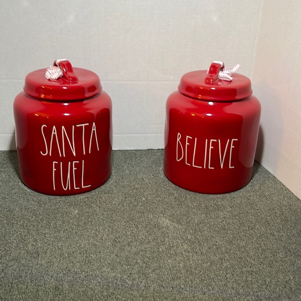 Rae Dunn Christmas Canister Set